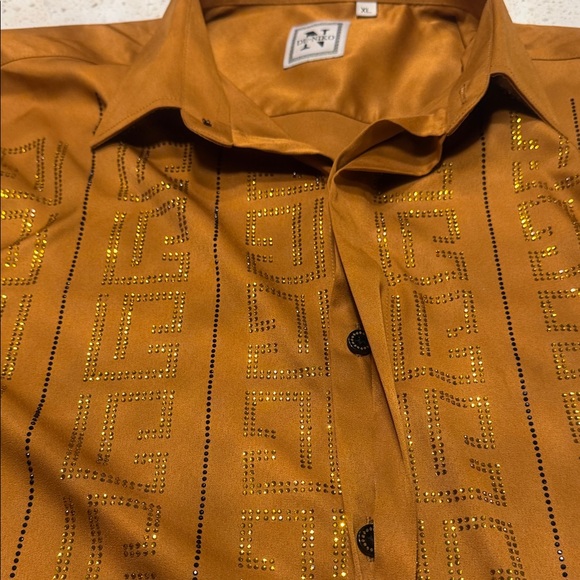 Tan Studded Design Top - Picture 2 of 4